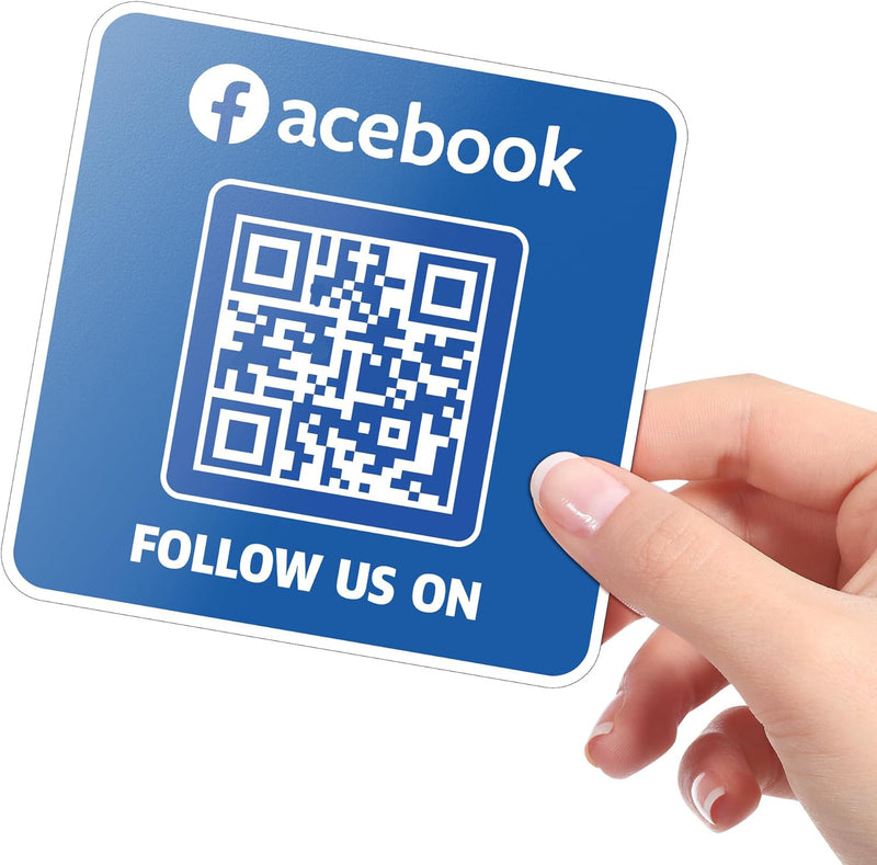 Facebook QR Social Media Stickers 25PCS
