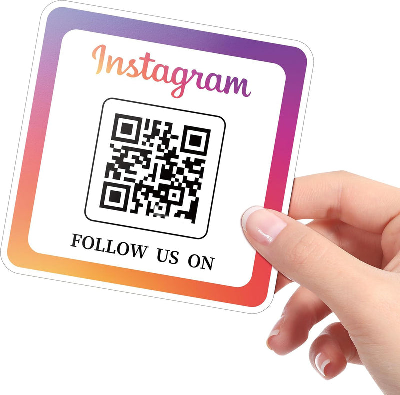 Instagram QR Social Media Stickers 25PCS