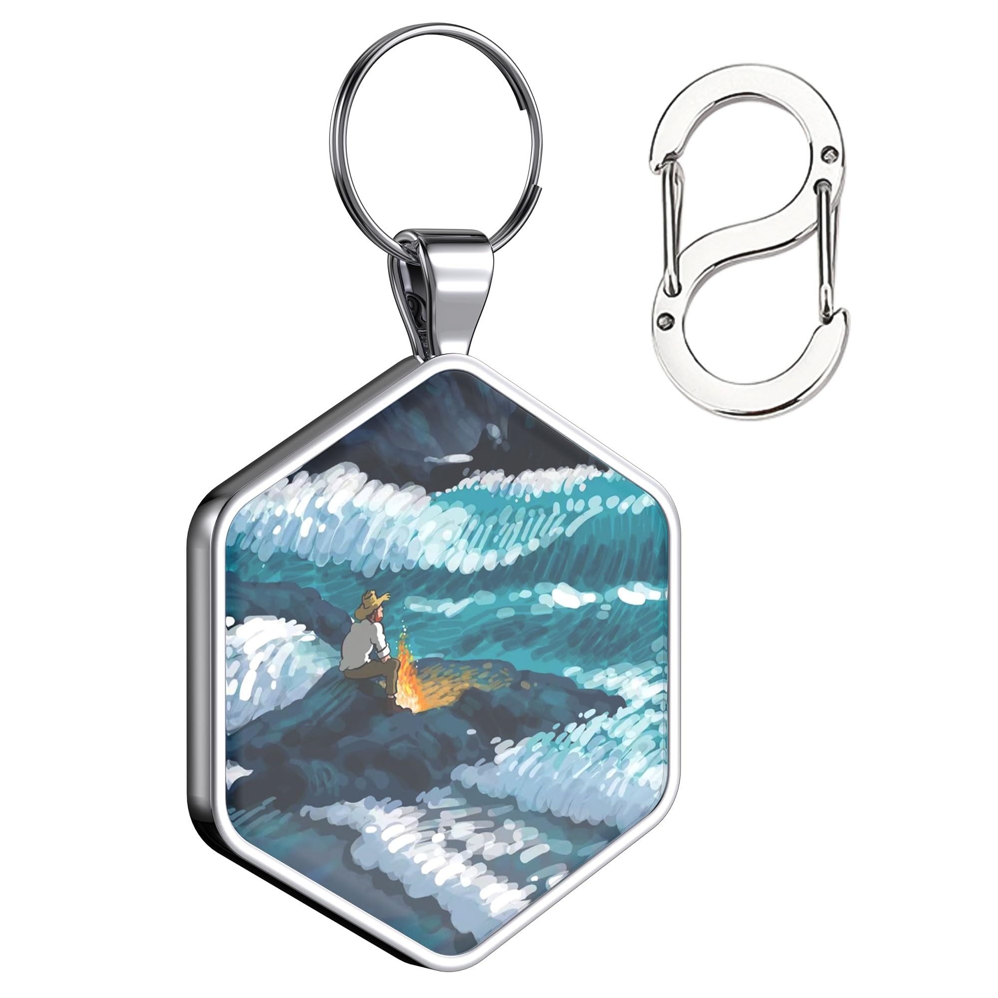 Alloy ID QR code pet tag-Van Gogh and the Sea