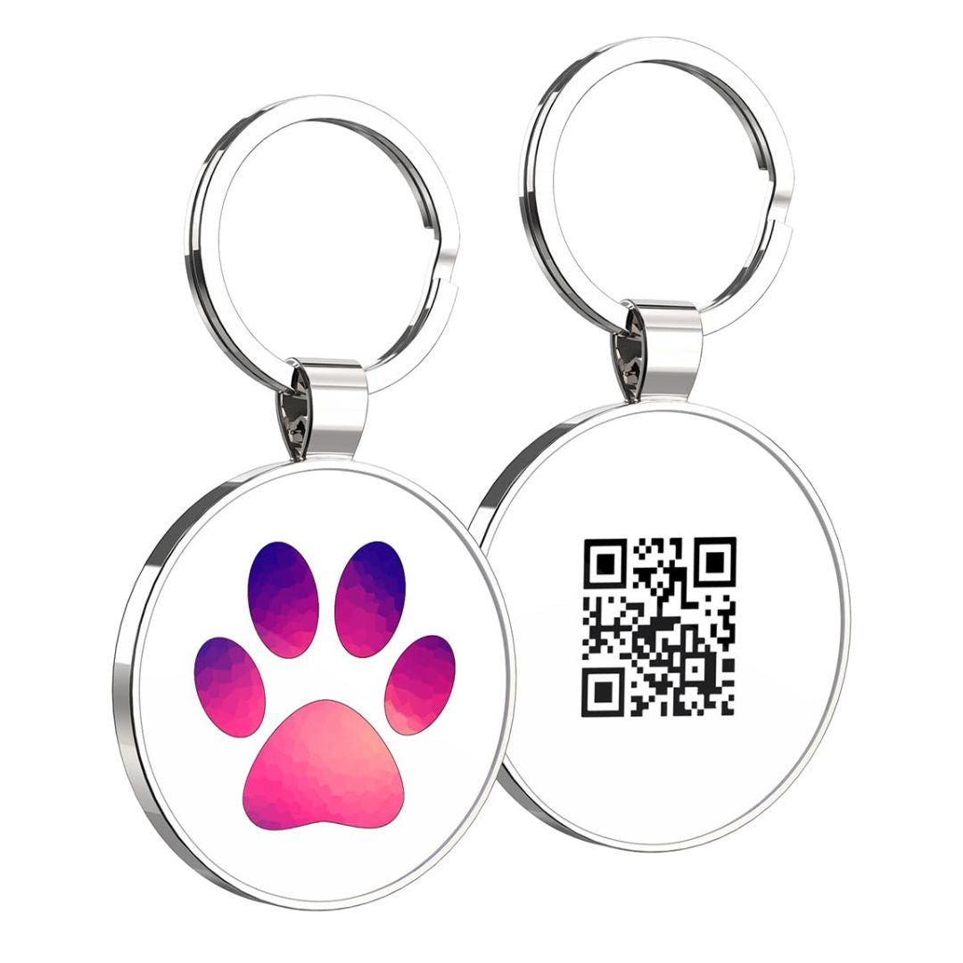 QR code pet tag Pet paws-NO.140610