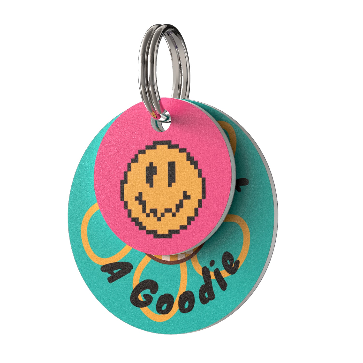 PVC QR pet tag-"SMILE"