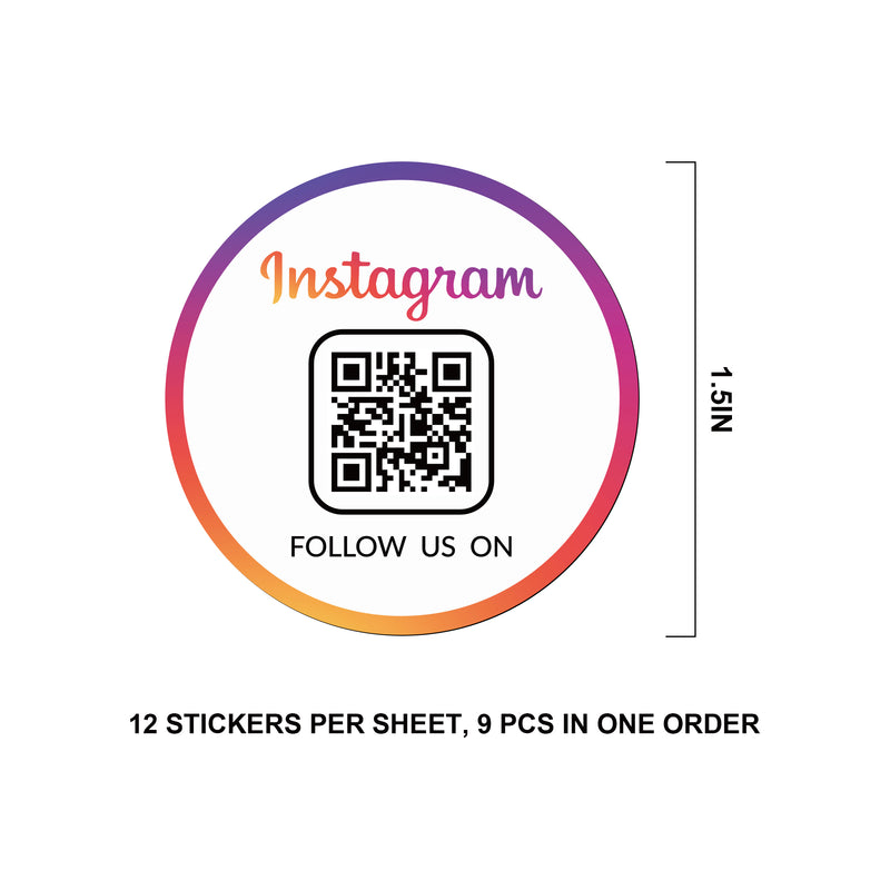 Instagram QR Social Media Stickers