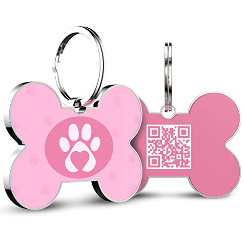 QR code pet tag Bling bone tags-NO.140613