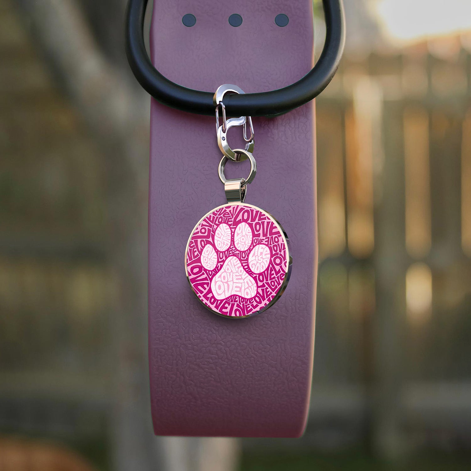 Alloy ID QR code pet tag-Love