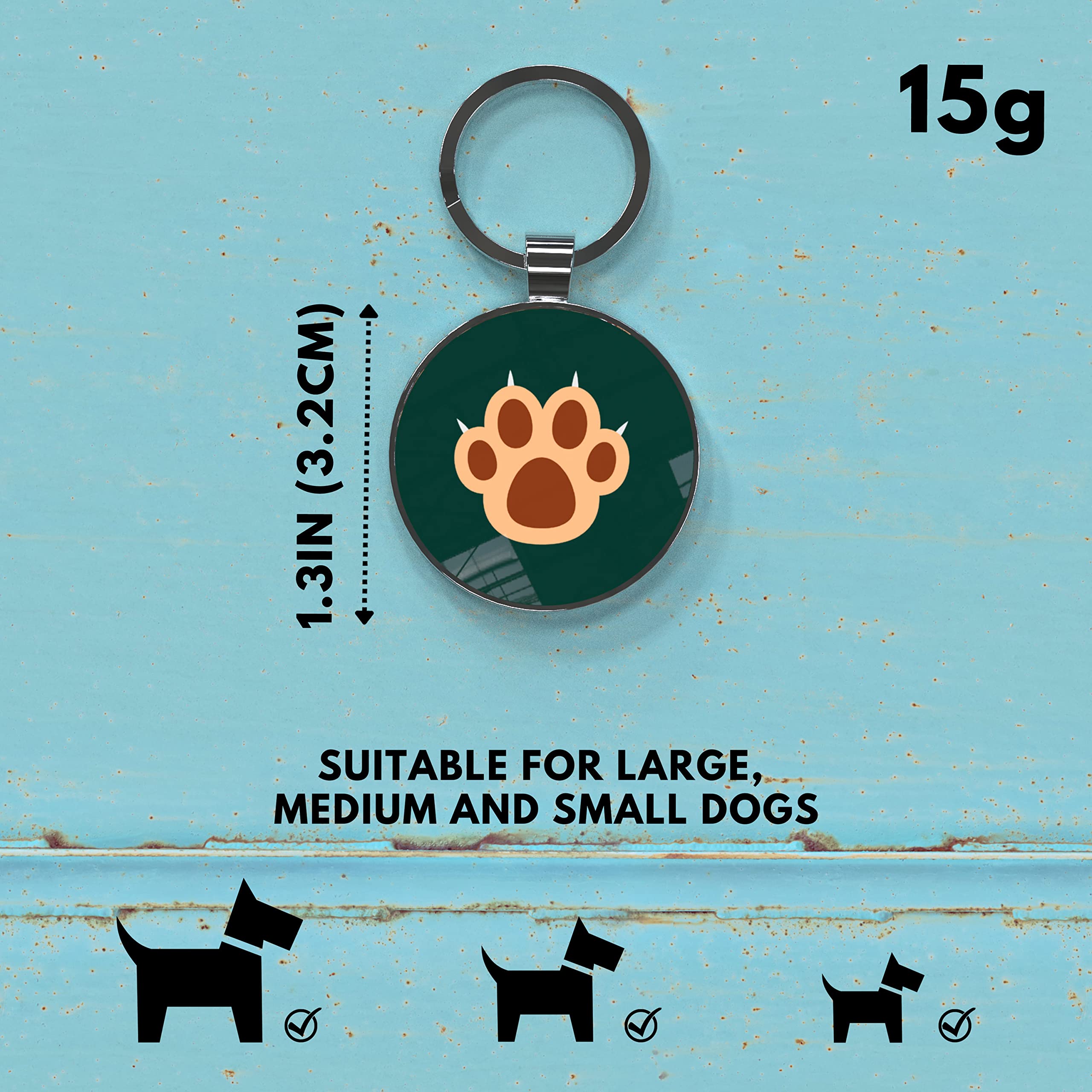 QR code pet tag Pet paws-NO.140627