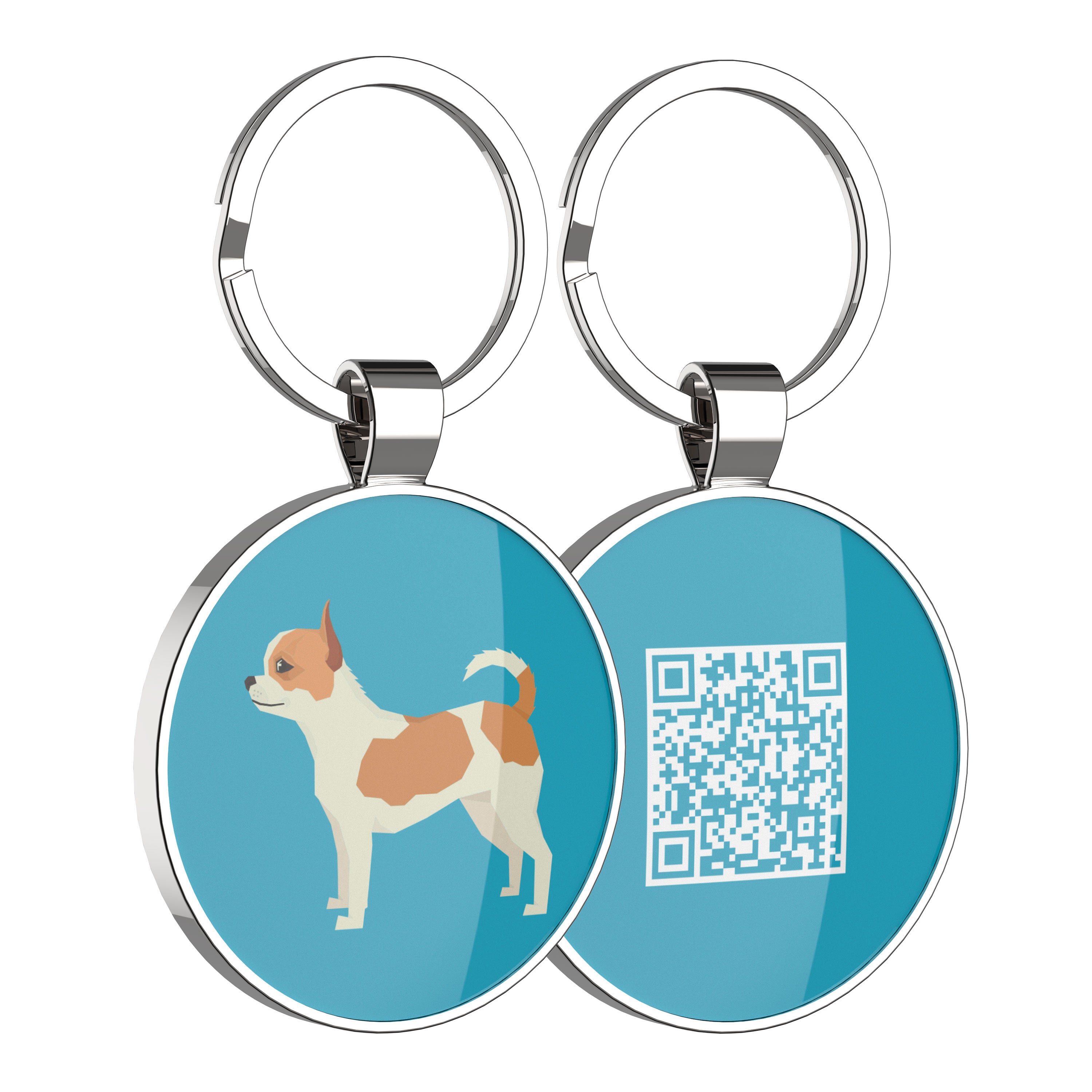 QR code pet tag Dog breeds tags-Chihuahua