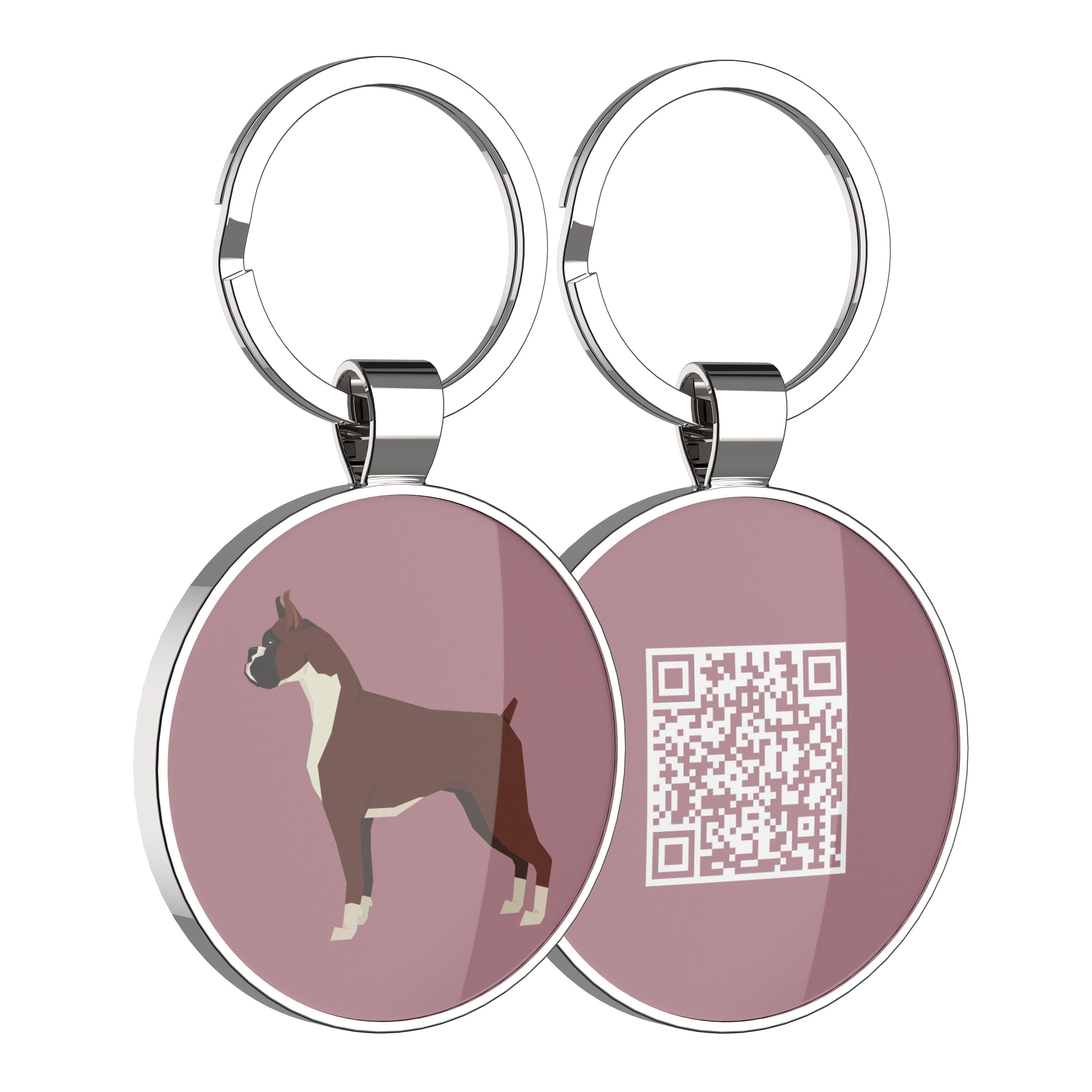 QR code pet tag Dog breeds tags-Boxer