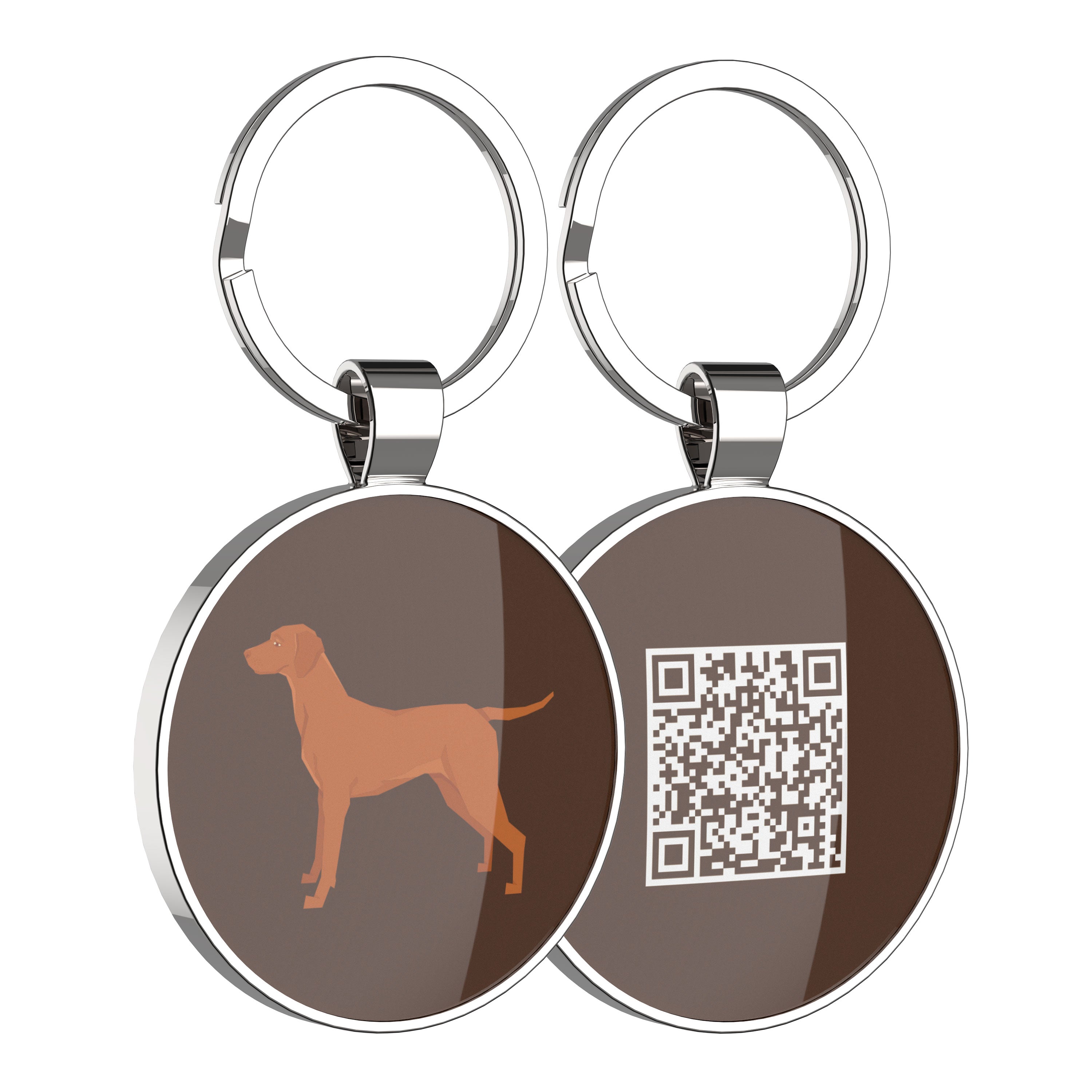 QR code pet tag Dog breeds tags-Vizsla