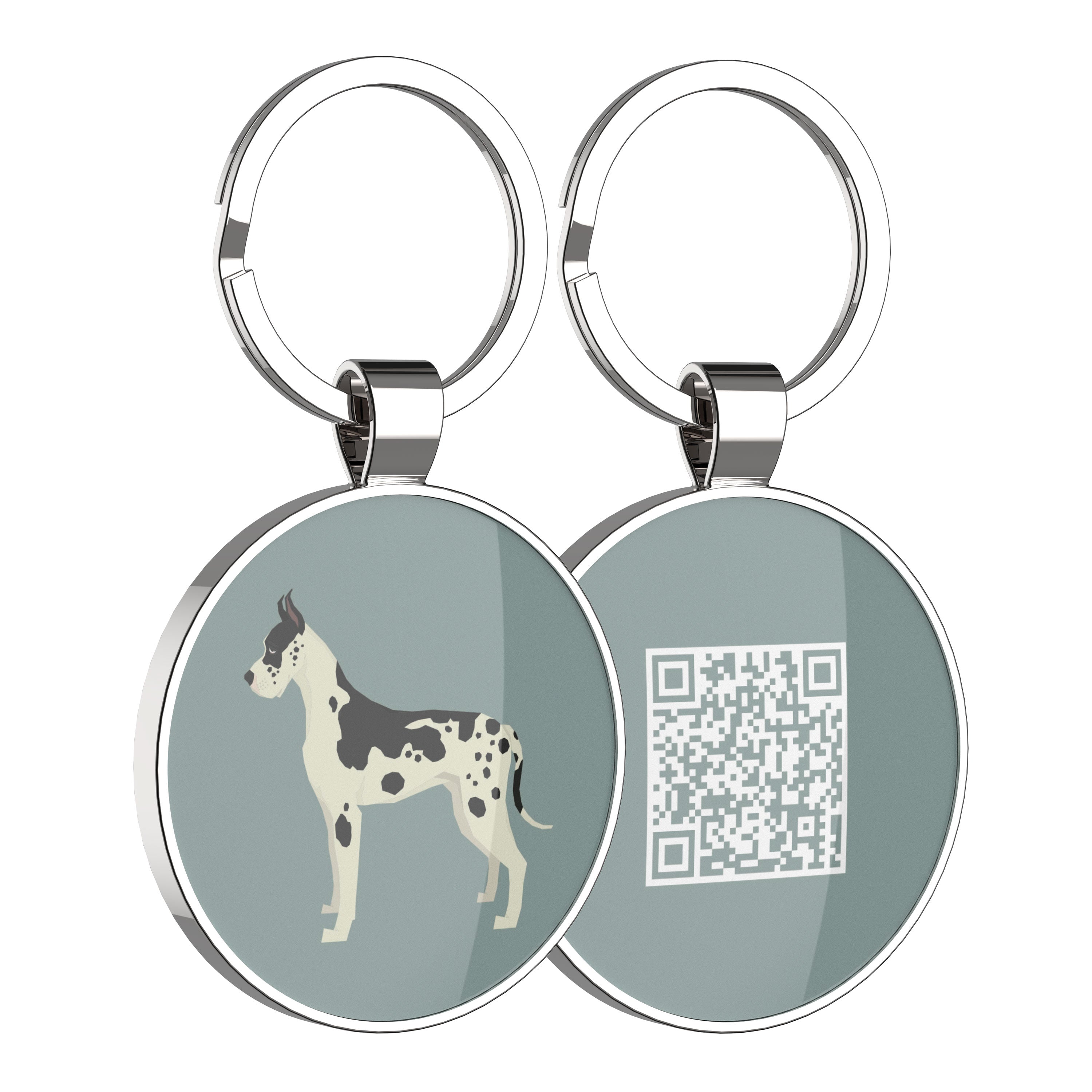 QR code pet tag Dog breeds tags-Great Dane