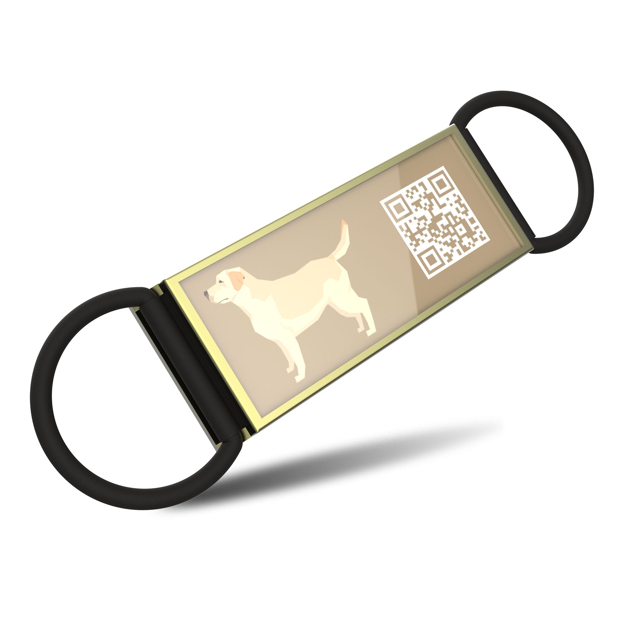 QR code pet tag Silent dog breeds tags-Labrador Retriever