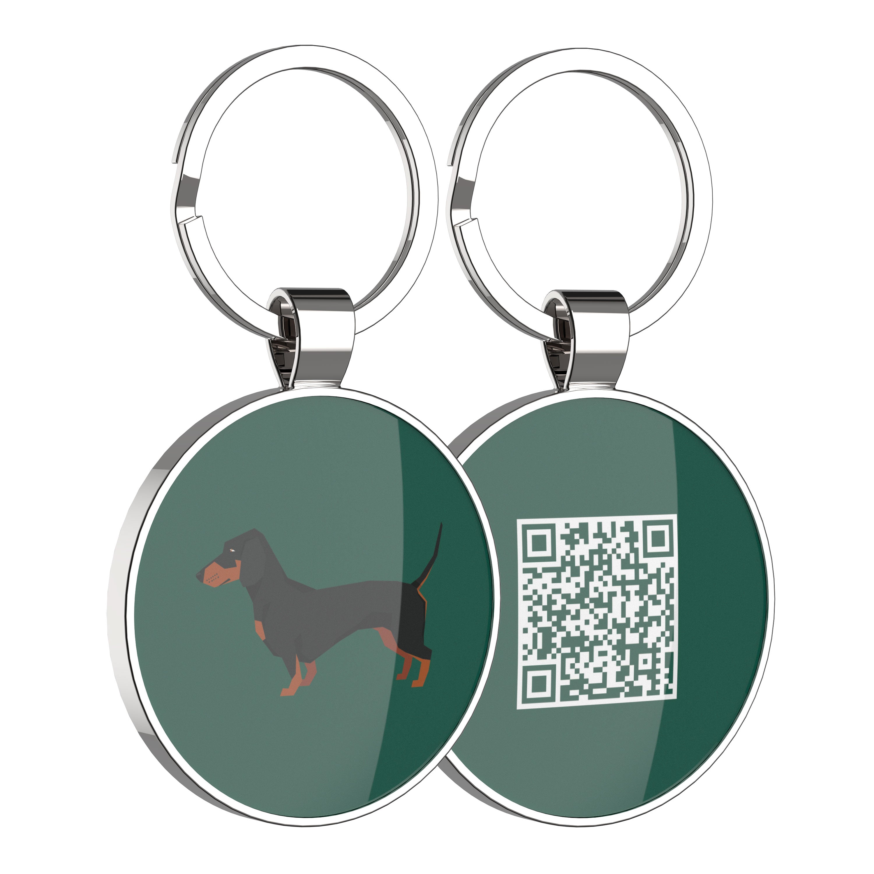 QR code pet tag Dog breeds tags-Dachshund