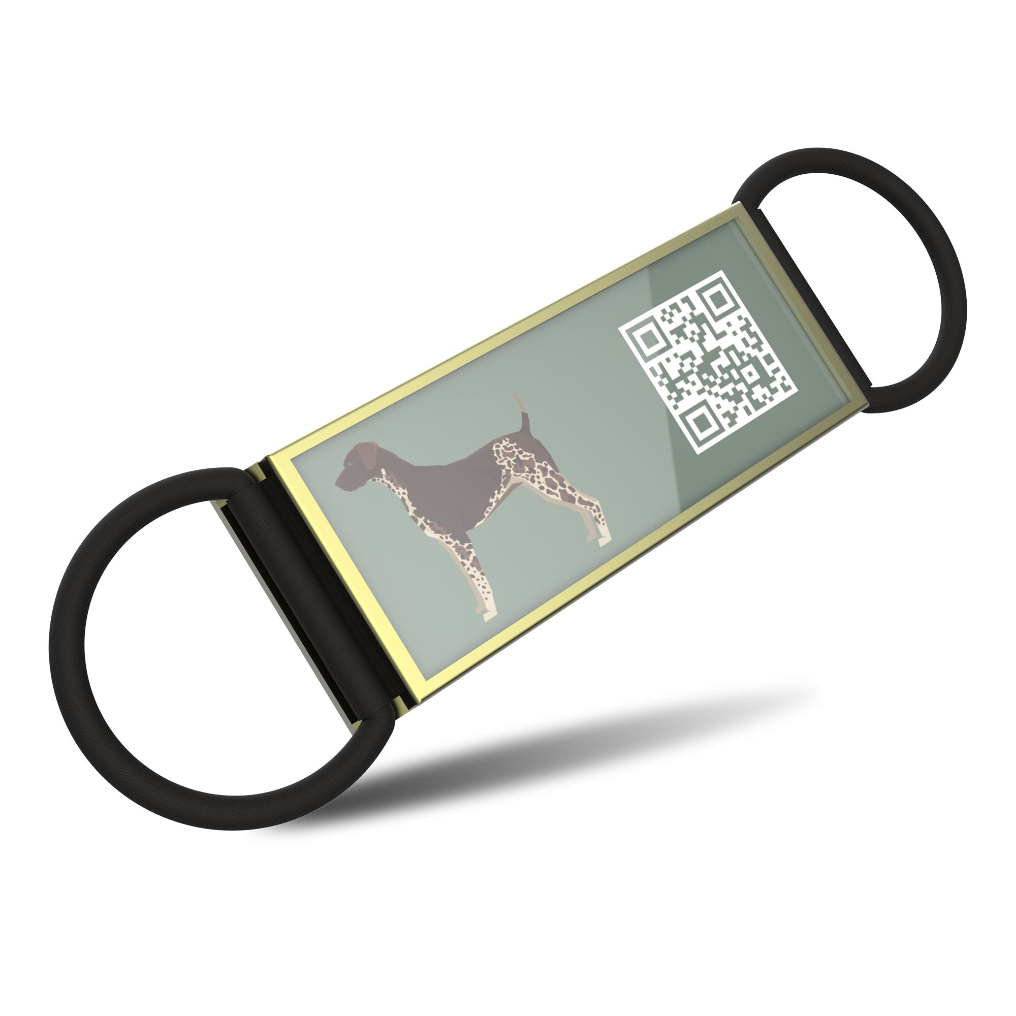 QR code pet tag Silent dog breeds tags-German Shorthaired Pointer