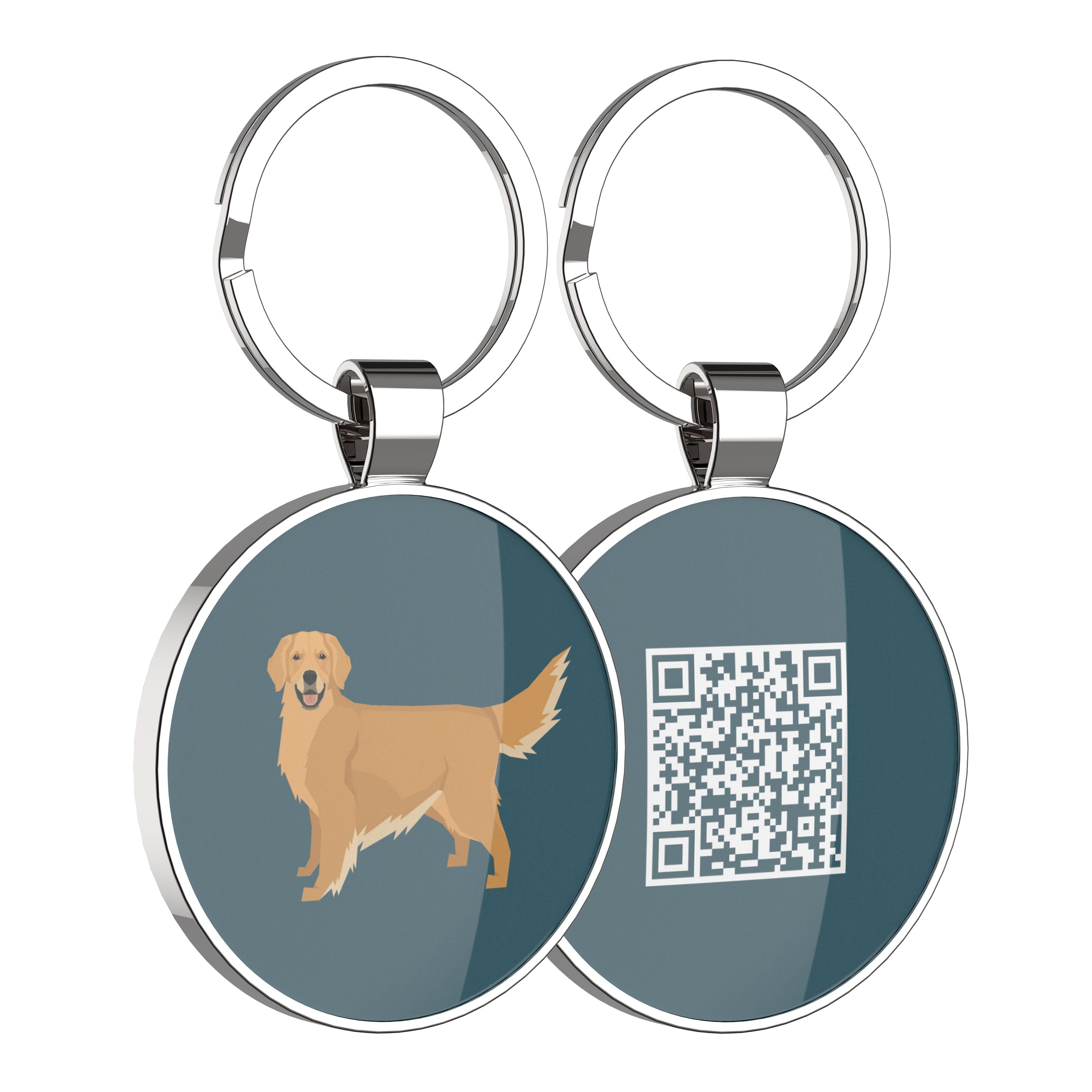 QR code pet tag Dog breeds tags-Golden Retriever