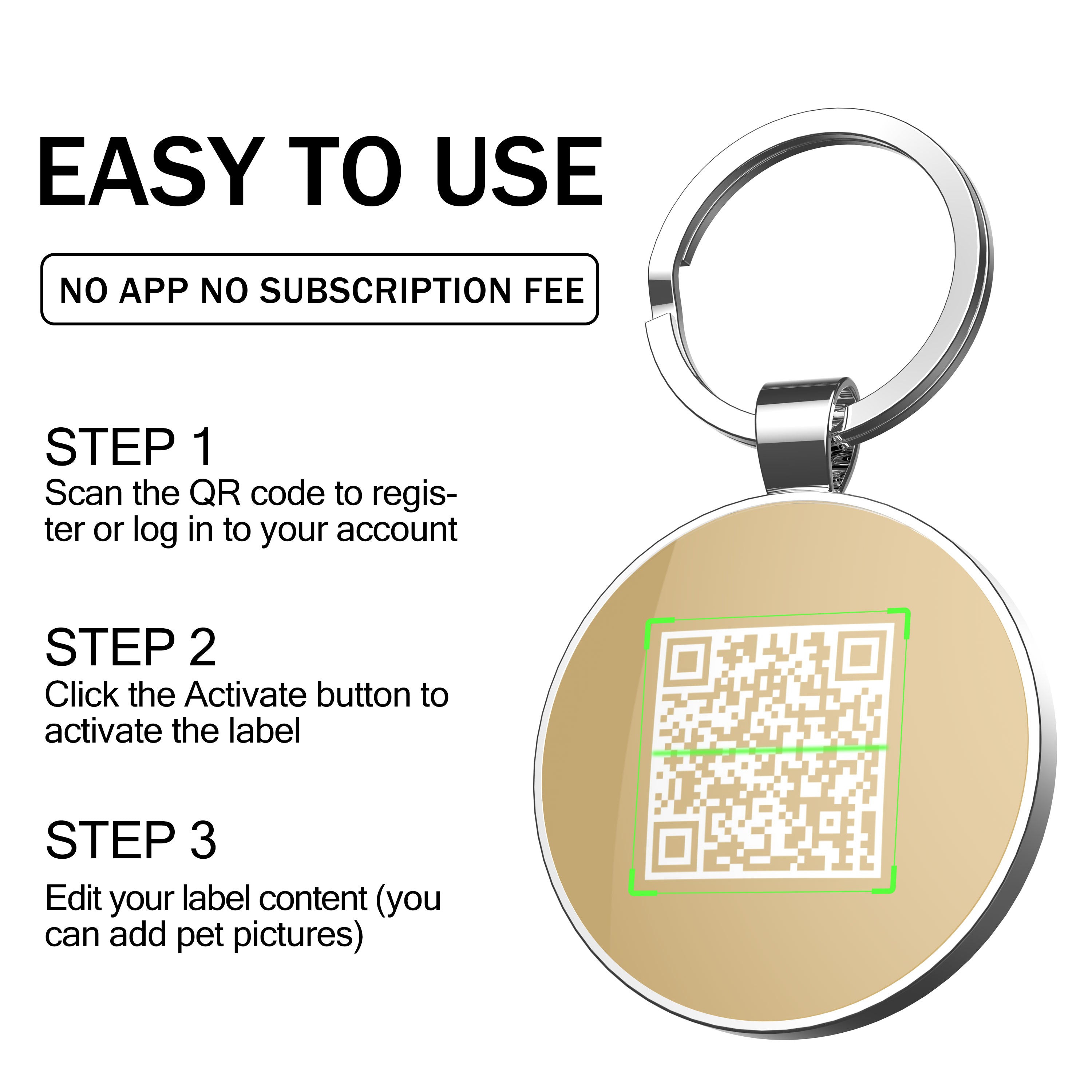 QR code pet tag Dog breeds tags-Rottweiler