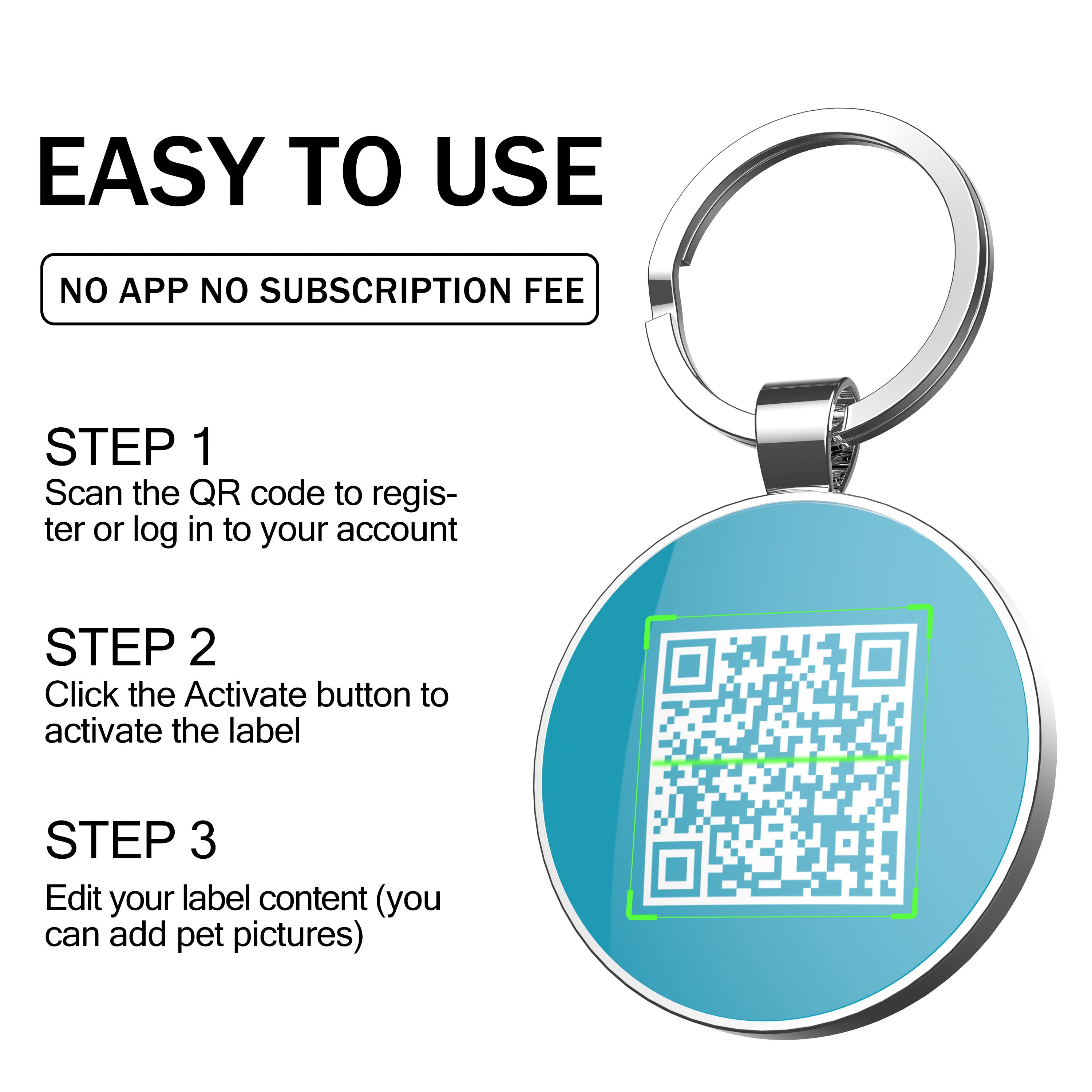 QR code pet tag Dog breeds tags-Havanese