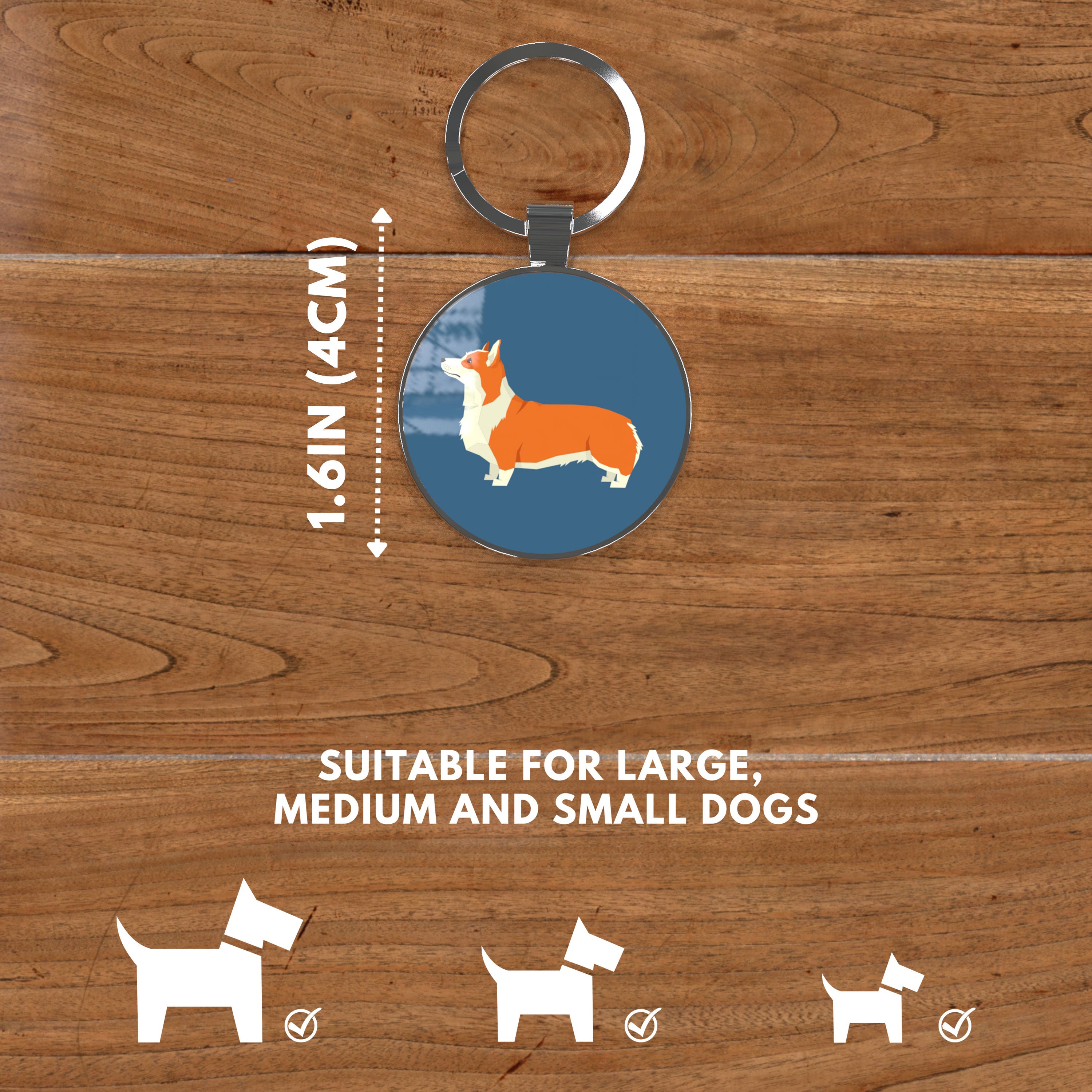 QR code pet tag Dog breeds tags-Pembroke Welsh Corgi