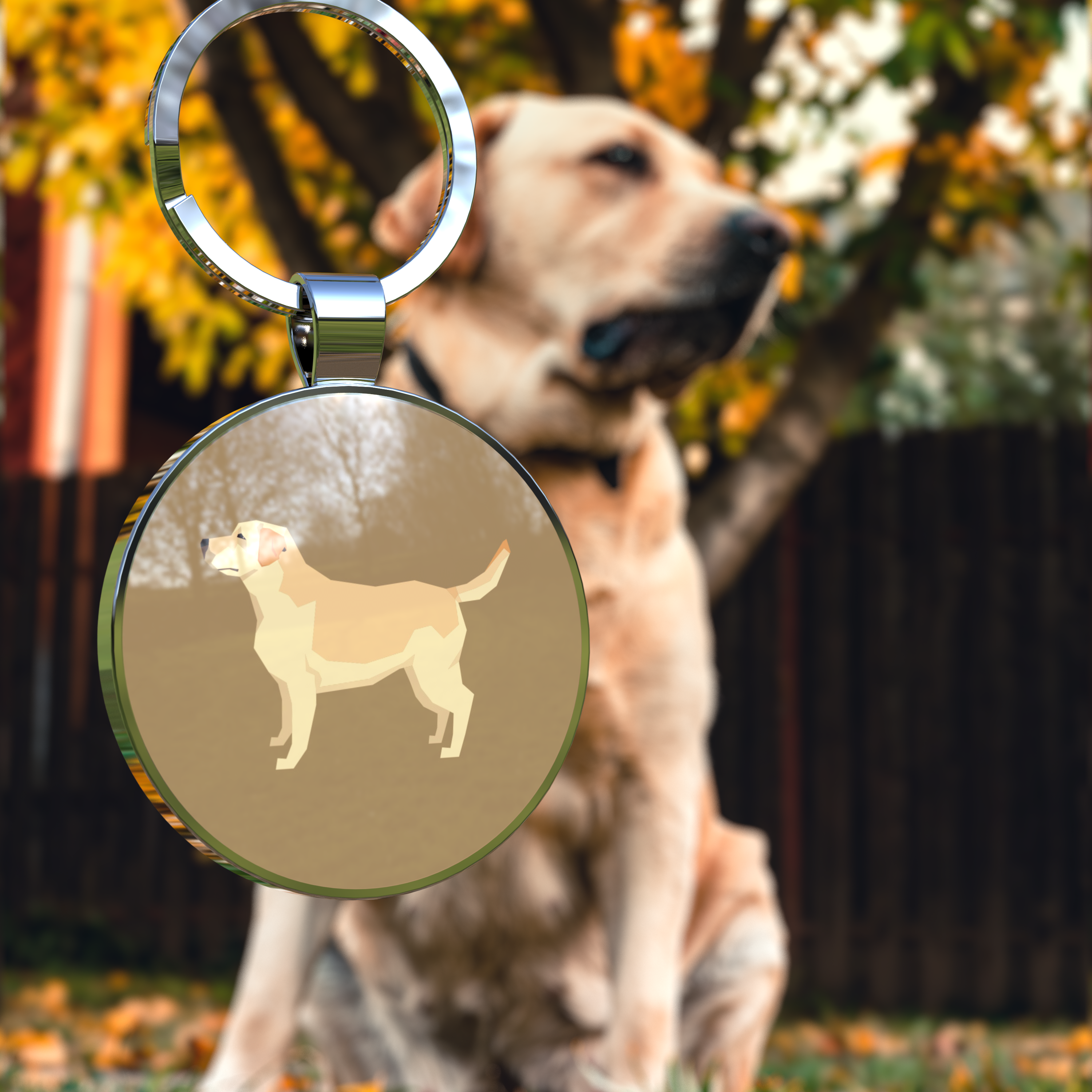 QR code pet tag Dog breeds tags-Labrador Retriever