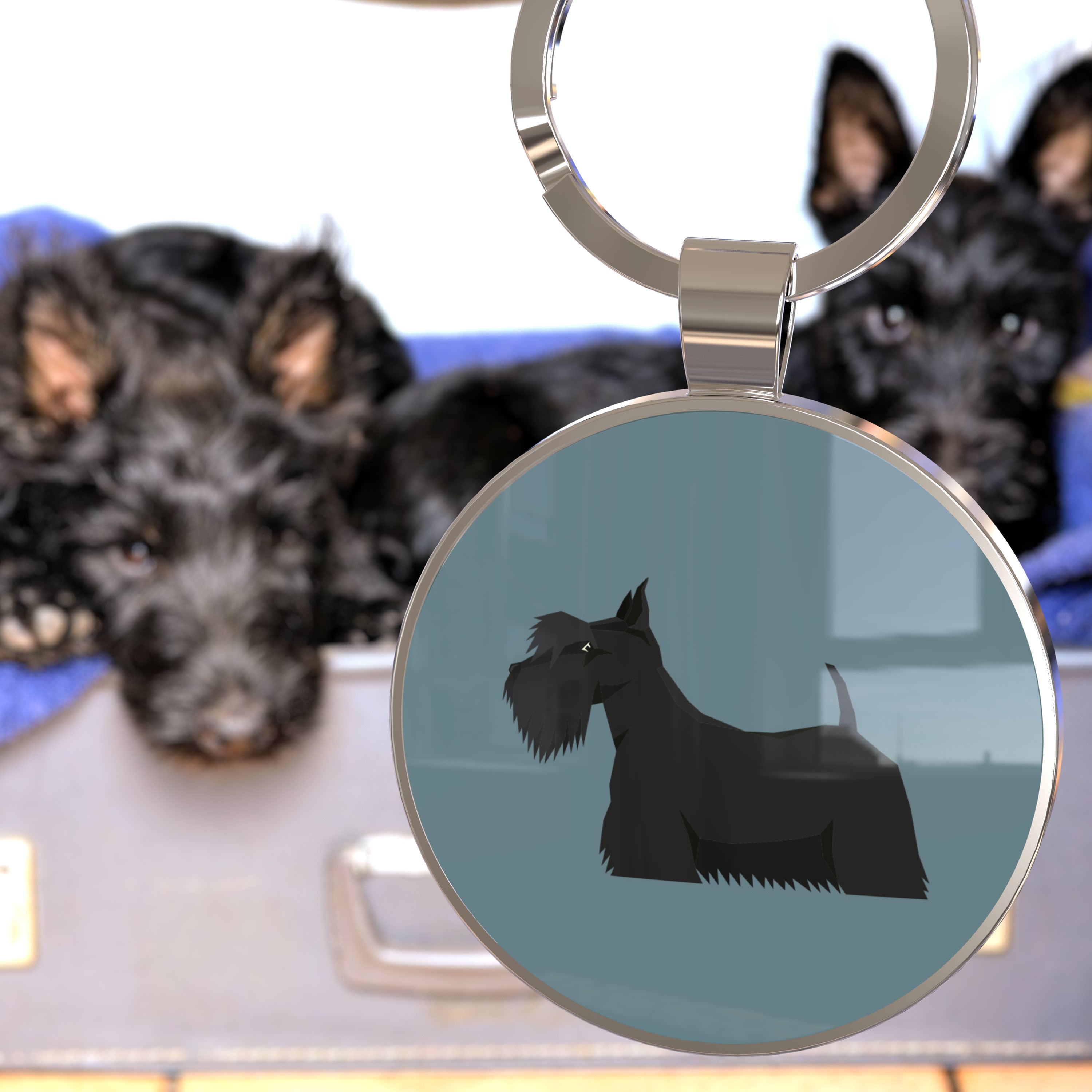 QR code pet tag Dog breeds tags-Scottish Terrier