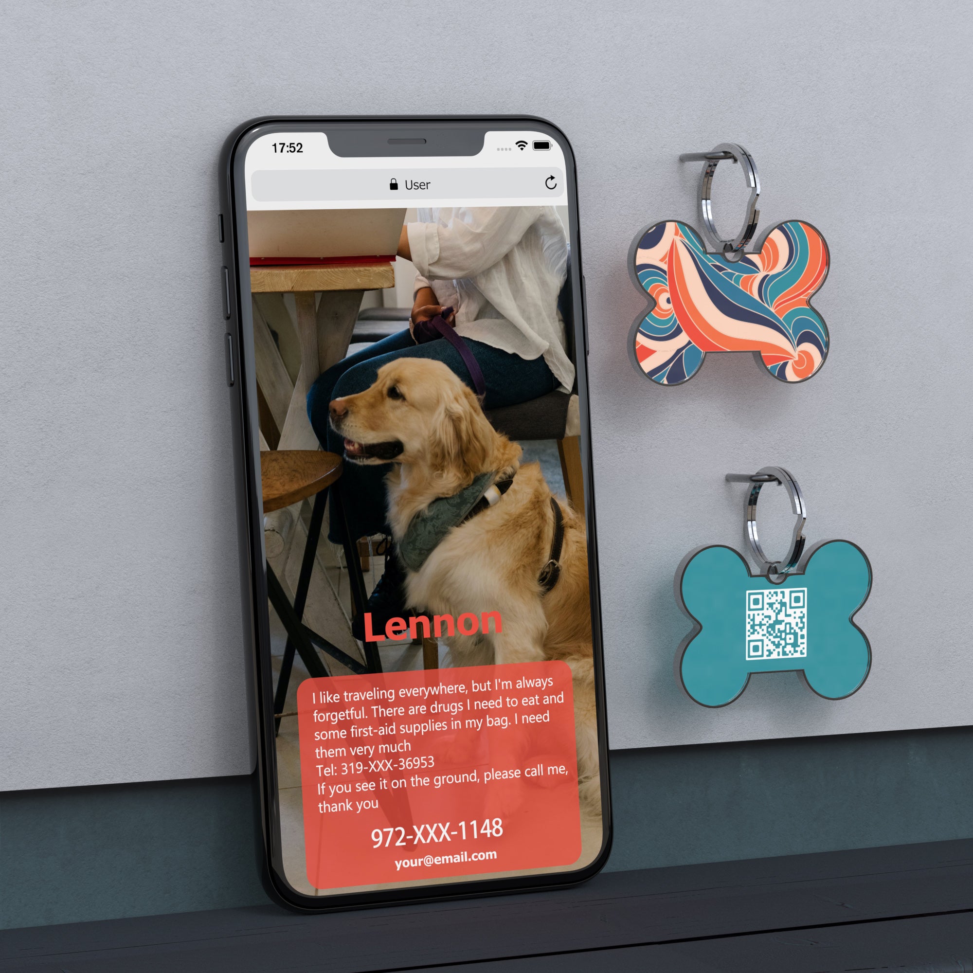 QR code pet tags-NO.150626