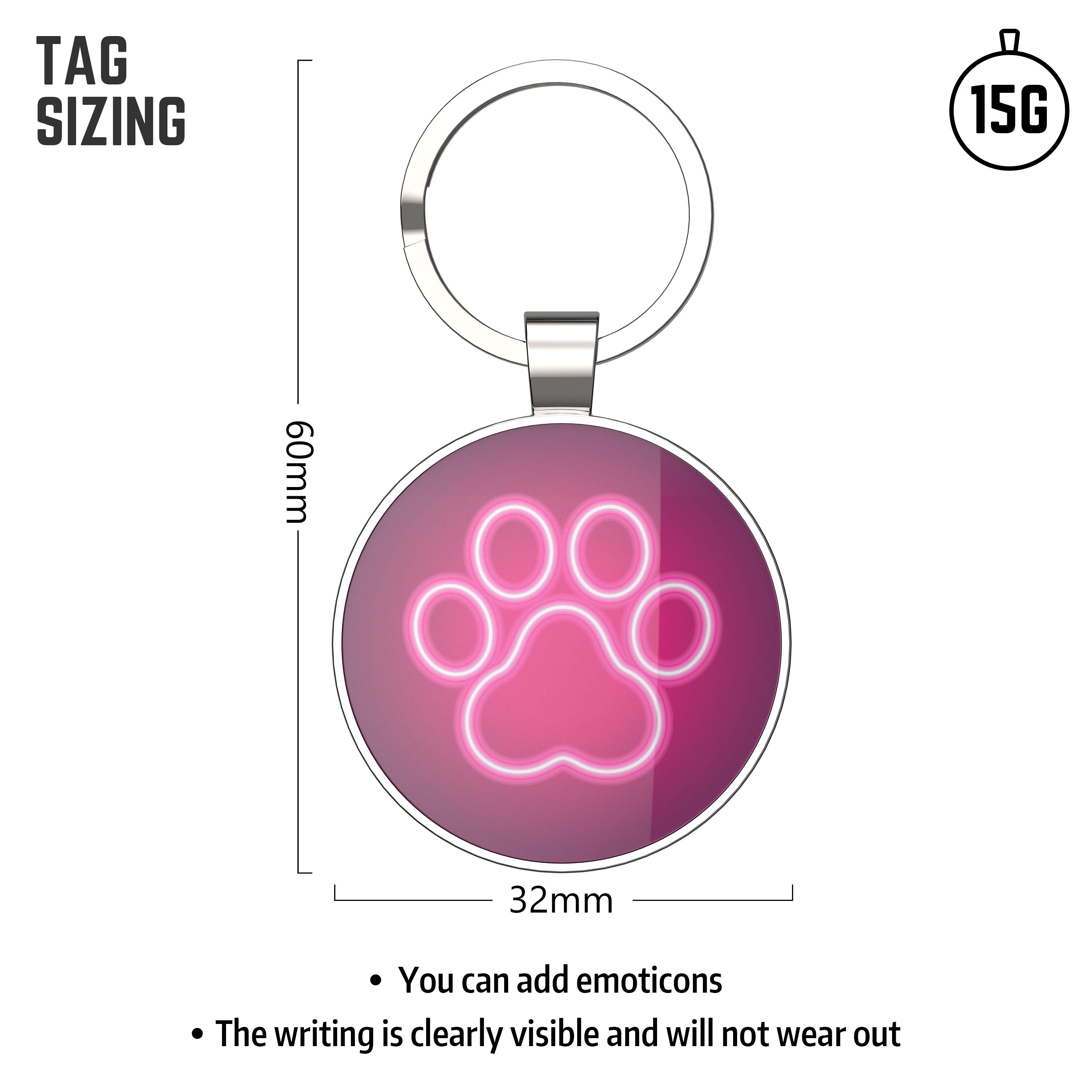 QR code pet tag Pet paws-NO.140612