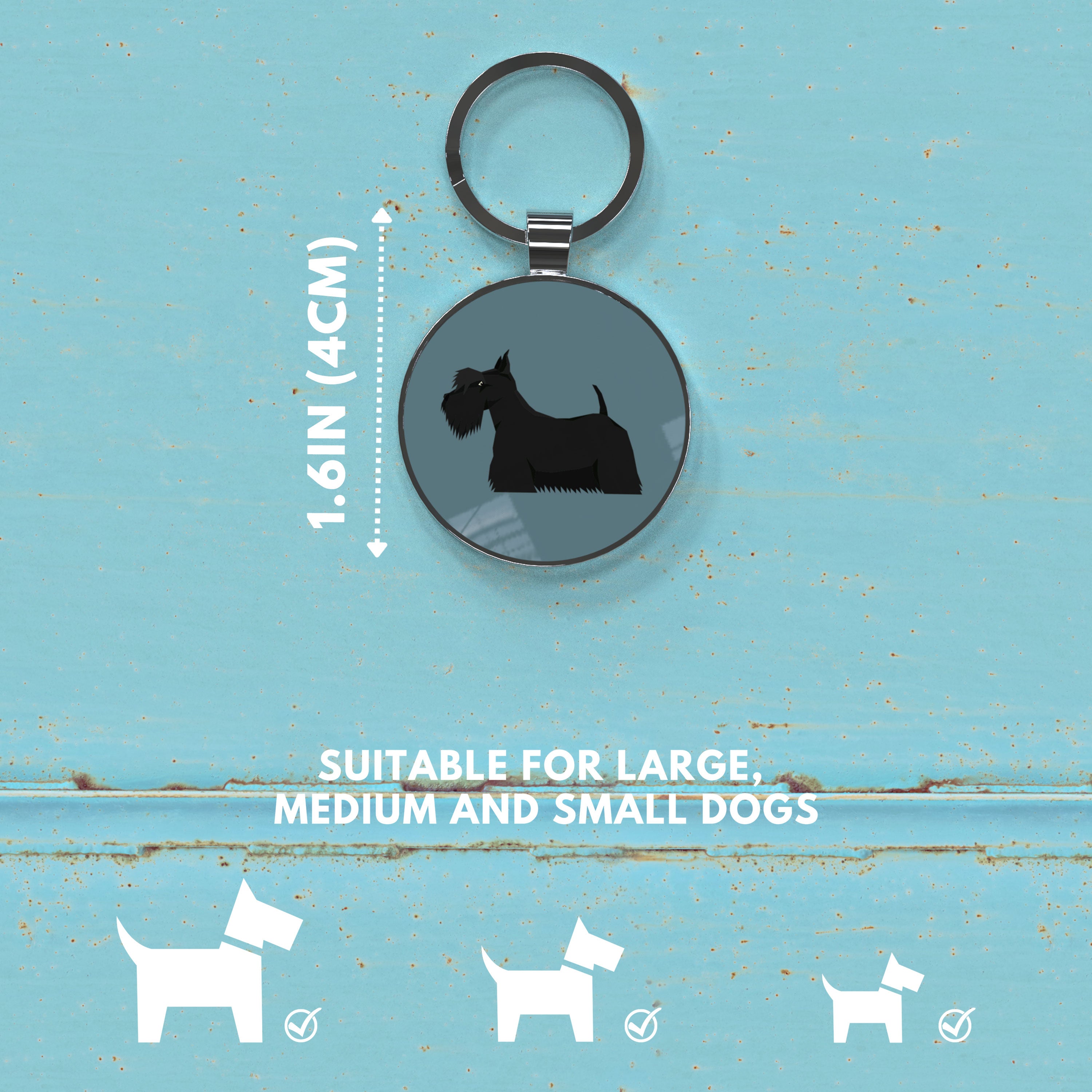 QR code pet tag Dog breeds tags-Scottish Terrier