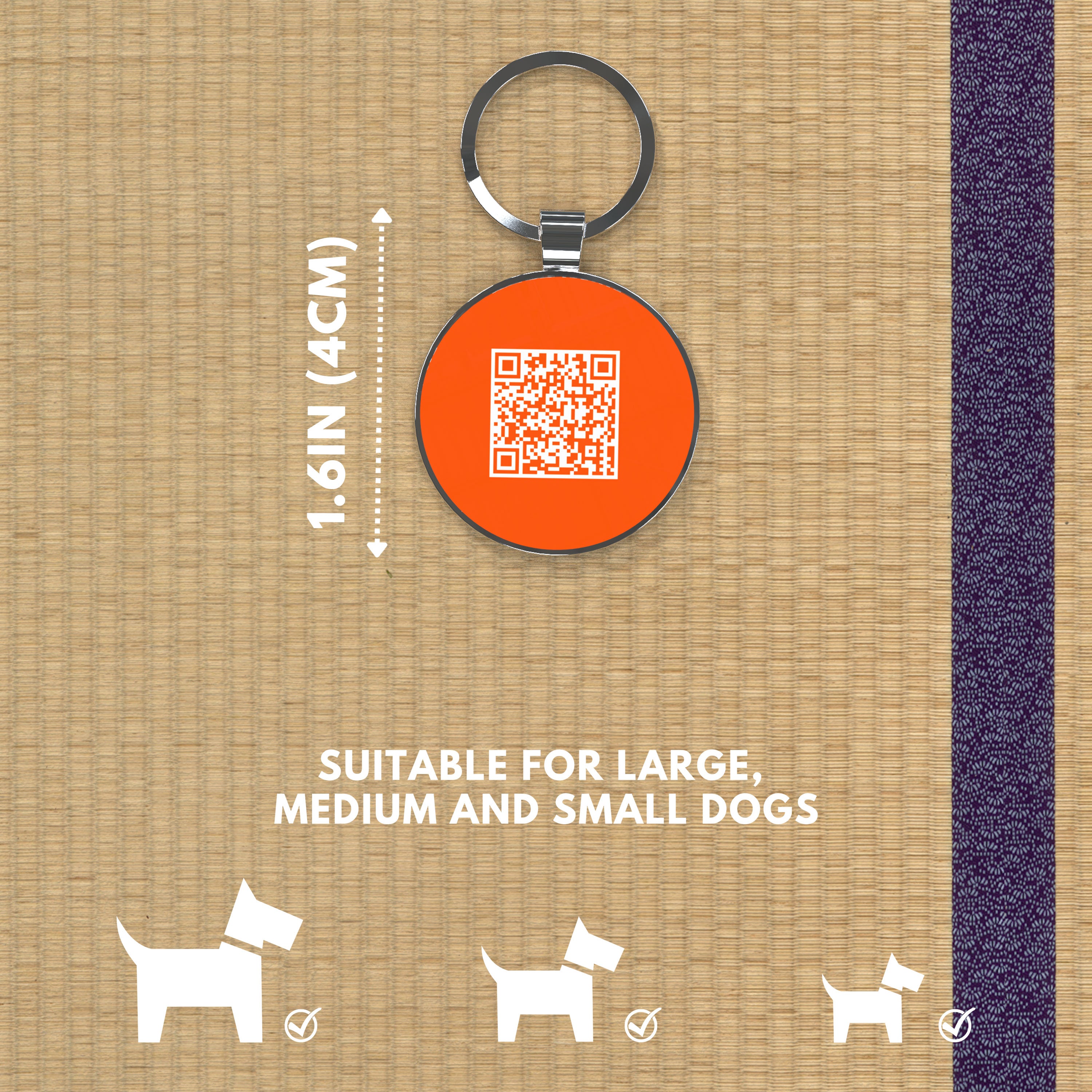 QR code pet tag Dog breeds tags-Collie