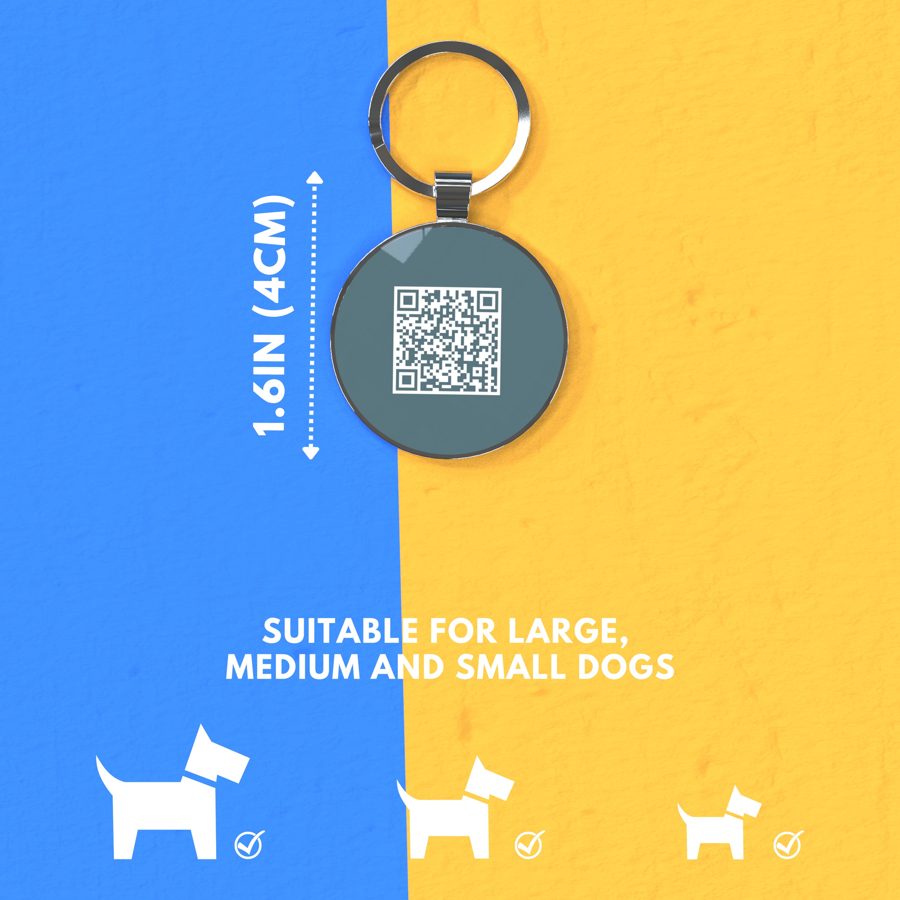 QR code pet tag Dog breeds tags-Schnauzer