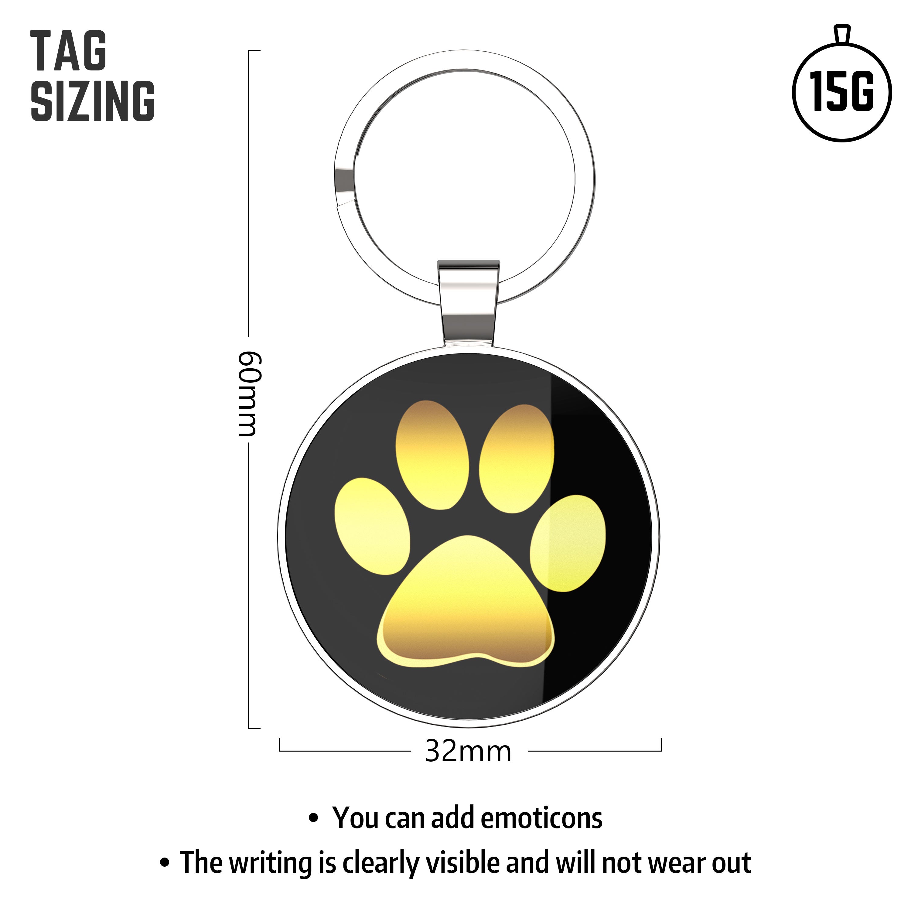 QR code pet tag Pet paws-NO.140607